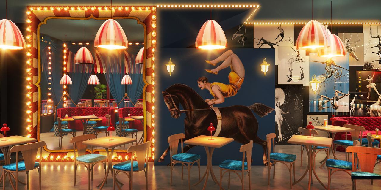 Cenário 3D de Circus — O CIRCO BAR